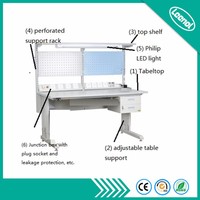 Mesa de Trabajo Antiestática ESD para Taller Industrial, Oficina Electrónica, Laboratorio, Mesas ESD Leenol