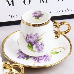 Espresso <strong>Coffee</strong> Cup Plate Ceramic <strong>Gift</strong> <strong>Sets</strong> Minimalist Classic Dubai <strong>Coffee</strong> Cup and Saucer Cup - Product Image 3