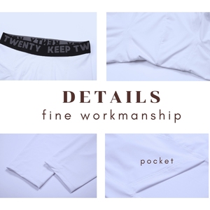 New Nylon 4-Cách Căng Ra <span class=keywords><strong>3</strong></span>/4 Vớ Nén Quần Mens Chạy Bóng Rổ Xà Cạp - Product Image 5