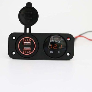 Dual Usb Car Charger With Voltmeter 12 24V Led Display Universal For Electronic Devices - Product Image 5