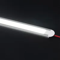 Profilé en aluminium série 6000 pour bande LED, lampe linéaire encastrée pour plafond et mur, canal d'extrusion en aluminium fermé