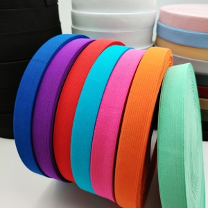 Nhà máy trực tiếp tùy chỉnh Trắng & Đen dệt kim ban nhạc đàn hồi chất lượng tốt <span class=keywords><strong>Webbing</strong></span> cho quần áo giá kinh tế - Product Image 1