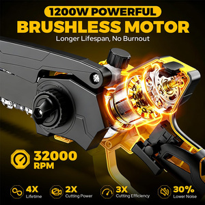 Motosierra Eléctrica <span class=keywords><strong>de</strong></span> Cadena Barata al por Mayor Rollo <span class=keywords><strong>de</strong></span> Cadena Mini Motosierra Inalámbrica para Zurdos Sierra <span class=keywords><strong>de</strong></span> Cadena a Batería - Product Image 3