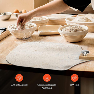 Premium <span class=keywords><strong>Pizza</strong></span> Peel Set Comercial Aluminio 12 Pulgadas <span class=keywords><strong>Pizza</strong></span> Espátula Pala con Metal <span class=keywords><strong>Pizza</strong></span> Cutter Rocker para uso en la cocina - Product Image 3
