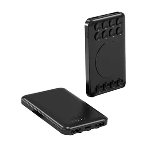 5000mAh mini alimentatore con ventosa portatile mobile senza fili power station banca senza fili per iphone 15