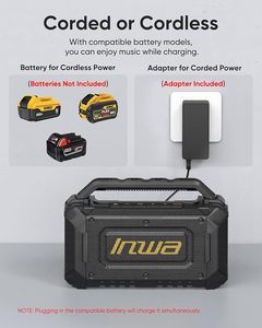 Altavoces Bluetooth Portátiles Inwa Compatibles con DeWalt 20V/FLEXVOLT - Product Image 6