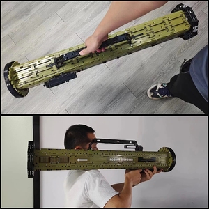 Reobrix 77027 M136-AT4 GUN, <span class=keywords><strong>Arma</strong></span> Militar, Bloques de Construcción de Bazuca, Serie de Morteros y Cañones, Juguetes de Armas Pesadas del Ejército de la Segunda Guerra Mundial para Niños - Product Image 2