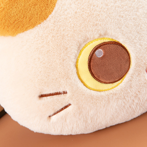 Coussin <span class=keywords><strong>de</strong></span> dossier en peluche <span class=keywords><strong>chat</strong></span> mignon incontournable, rembourré en coton PP, plusieurs tailles, pour bureau, voiture, maison, soutien lombaire confortable pour adultes - Product Image 4