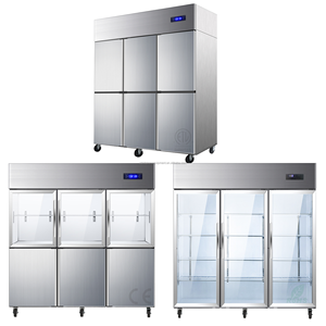 1/2/3/4/6 Porte Air/ direct Système single/double température Réfrigérateur avec porte en verre/Porte en acier inoxydable - Product Image 4