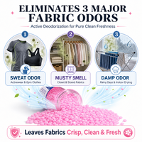 Échantillons Gratuits Perles Parfumées Écologiques 3+3 pour Lessive, Perles de Parfum Longue Durée, Perles Antistatiques pour Linge
