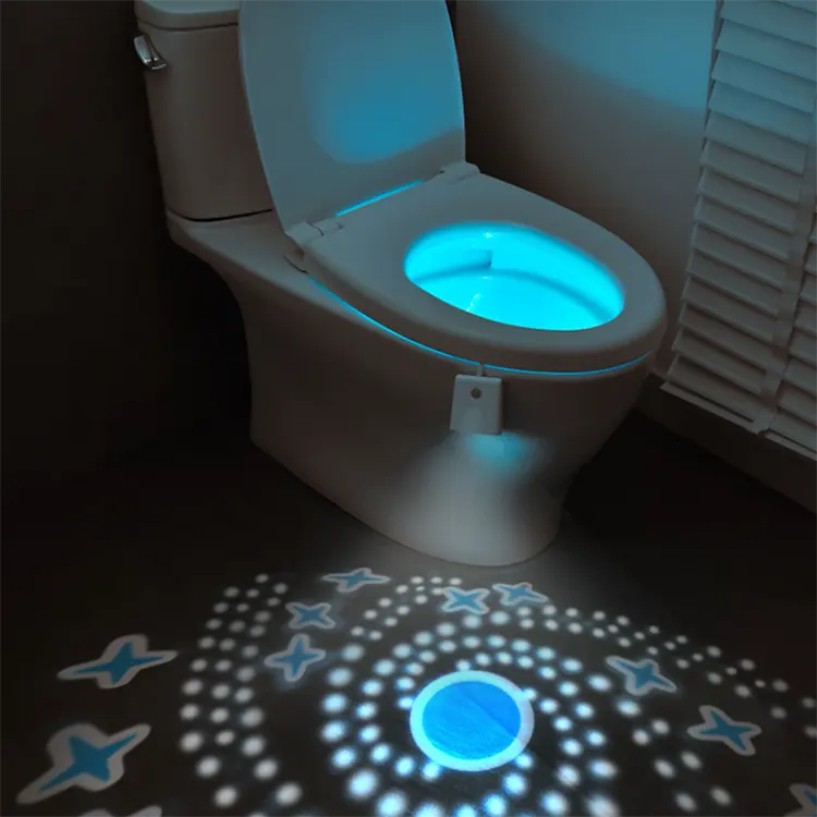 7 Kleuren Body Sensing Automatische Led-Bewegingssensor Nachtlamp Toiletpot Badkamer Achtergrondverlichting Voor Wc-Toiletlicht