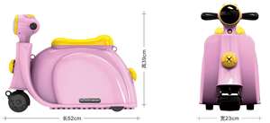 Andador de bebé de plástico <span class=keywords><strong>3</strong></span> en 1 con coches de juguete, equipaje para niños, maleta para motocicleta para <span class=keywords><strong>2</strong></span>-4 años, coche de paseo a la venta para niños - Product Image 4