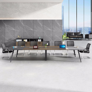 JINS Moderne tweekleurige houten vergadertafel Moderne directietafel voor kantoor en directiekamer - Product Image 6