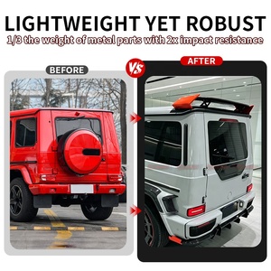 สปอยเลอร์หลังคาร์บอนไฟเบอร์แบบแห้ง สำหรับ Mercedes Benz G Class W464 W463a รุ่นที่เข้ากันได้ อัพเกรดสไตล์ BB G900 Aero ของแท้จากโรงงาน - Product Image 2