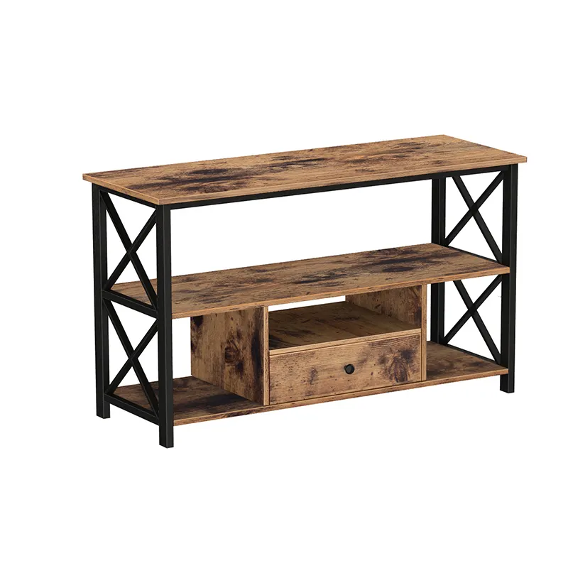 Vasagle Woonkamer Vintage Houten Vloer Tv Stand Tafel Antieke Rustieke Industriële Tv Meubels Stands Met Media Centers