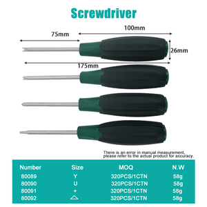 Bán buôn đặc biệt hình tuốc nơ vít Công cụ U hình bên trong Phillips Y loại mận tam giác Chrome kết thúc cho các dự án tự làm - Product Image 3