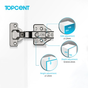 For Topcent Auto <strong>Hinge</strong> Full Overlay Soft Closing 3D Adjustable Kitchen Cabinet Door <strong>Hinges</strong> Hydraulic <strong>Hinge</strong> Concealed School Hosp - Product Image 3