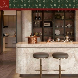 Dalle de marbre Taj Mahal poli GOLDKING pour crédence de cuisine moderne, mur de salle de bain et panneaux muraux intérieurs minimalistes - Product Image 6