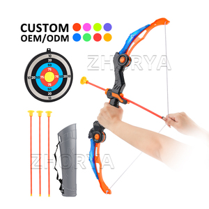 Zhorya an toàn chụp gấp cung và mũi tên bắn cung trò chơi thiết lập đồ chơi cho trẻ em với mục tiêu LED Light up săn bắn loạt đồ chơi - Product Image 1