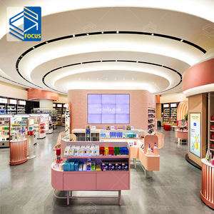 Estantes de góndolas cosméticas para salón de belleza, mobiliario de decoración de fábrica, soporte de exhibición de Hardware para tienda de maquillaje - Product Image 1