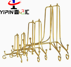 Supports métalliques écologiques modernes <span class=keywords><strong>en</strong></span> argent pour assiettes décoratives, présentoirs de livres, et chevalets élégants <span class=keywords><strong>en</strong></span> argent pour la maison - Product Image 2