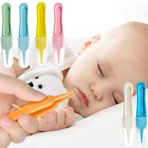 Pinzas para Limpiar la Nariz de Bebés con Punta Redonda de Plástico Ecológico, Mini Limpiador de Nariz, Oídos y Ombligo para el Cuidado del Bebé - Product Image 2
