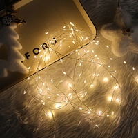 LED Feuerwerkslichterkette Warmweiß Weihnachtsbaum-Lichterkette mit Fernbedienung Innen-Feiertagsdekoration