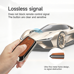 Magicocase – Étui de clé de voiture personnalisé en alliage de zinc et cuir avec porte-clés, coque de télécommande pour Toyota Sienna et Camry - Product Image 3