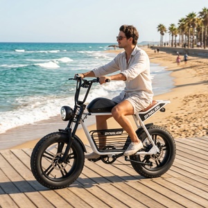 Vélo électrique compact à pneus larges avec rangement facile, guidon réglable pour les sorties en famille - Product Image 1
