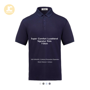Polo unisexe super confortable en coton uni à col uniforme 220 g/m² Polo Baju Polo MH02 - Product Image 1