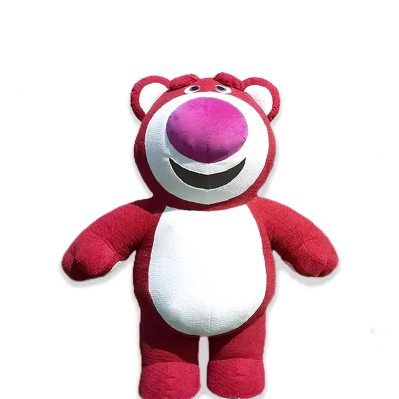 2023 nuevo traje de oso de fresa mascota inflable adulto volar alta calidad 2m/2,6 m oso Cosplay vestido mascota disfraz