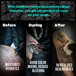 Crema para el Cuidado Posterior del Tatuaje VANERIA, Orgánica, Calmante, Reparadora, para la Piel, Marca Privada, Crema Personalizada para Eliminar <span class=keywords><strong>Tatuajes</strong></span> - Product Image 3