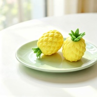 Balle anti-stress souple et croustillante en forme d'ananas simulé, jouet sensoriel, vente en gros