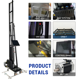 TH-UP1600A cao cấp máy tính điều khiển máy in tường với 5 màu sắc Cmyk + W in trên hầu như tất cả các bức tường kim loại gỗ nhựa - Product Image 5