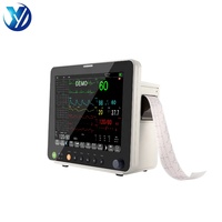 Monitor Veterinario Digital con Pantalla Táctil LCD de 12.1 Pulgadas, Monitor Multiparamétrico para Mascotas en Clínicas Veterinarias