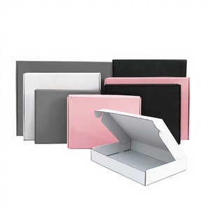 Spot <b>White</b> Slotted <b>Boxes</b> Gold Foil Recyclable Custom Sizes Clothing <b>Gift</b> Packaging Paper Carton Wholesale Box - Product Image 2