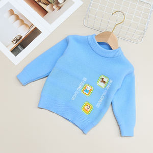 Automne hiver ours chiot lapin décoration mignon <span class=keywords><strong>doux</strong></span> garçons chandails <span class=keywords><strong>pull</strong></span> en tricot - Product Image 3