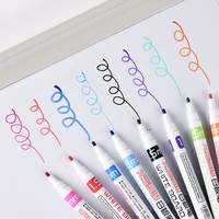 Marqueur effaçable à sec coloré GENVANA, fournisseur d'usine, pointe ronde de 1,5 mm, 8 couleurs, séchage rapide, faible odeur, stylos pour tableau blanc pour le bureau et l'école