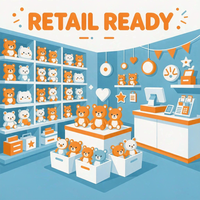 Jouets en peluche robot programmeur personnalisés OEM ODM, poupée en peluche ordinateur portable, cadeau technologique, vente en gros
