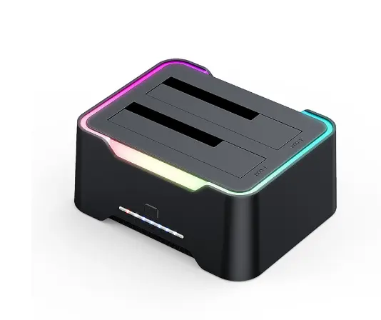Noir avec éclairage RGB