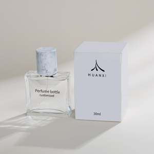 Clear Rectangular Screw Cap Glass <b>Perfume</b> <b>Bottle</b> <b>30ml</b> Custom Logo Packaging - Product Image 4