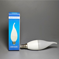 Lampu Lilin LED 5W 6W 7W 9W dengan Basis E14, Model Bunga Vintage