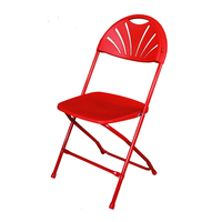 Chaise pliante en plastique de style classique moderne, imperméable, pour événements, expositions, usage commercial, intérieur/extérieur, hôtels