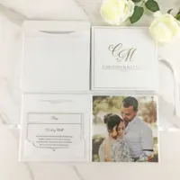 Latest Arrival Gorgeous Hardcover Wedding Invitation Cards with Custom Printing Couple Photos