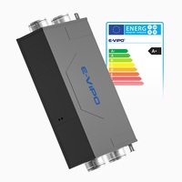 VMC Récupérateur d'air à double flux HRV Système de ventilation Unité de purification d'air frais montée au plafond Échangeur de chaleur Économie d'énergie