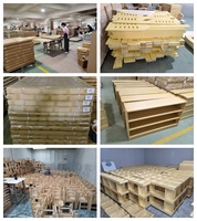 Casa de juegos de madera para niños, para interiores, con temática de cafetería y panadería, para juego de rol, venta al por mayor y pedidos personalizados