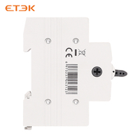 Interrupteur de transfert manuel double alimentation ETEK sur rail DIN, disjoncteur à interverrouillage CA 50/60Hz blanc, livraison rapide 1-0-2 230V 4P 16-63A