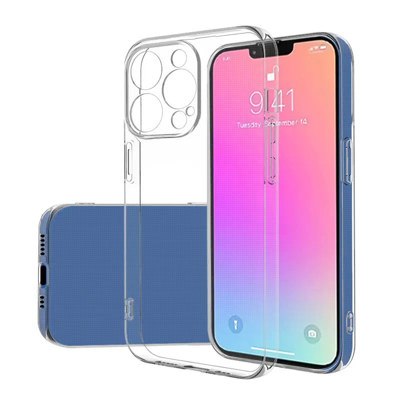 Shockproof Back Clear Silicon Ultra Thin Soft TPU Case for iPhone 14 Pro Max 14 pro 14Plus Transparent Phone Case mobile covers