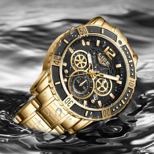 Reloj <span class=keywords><strong>de</strong></span> Cuarzo LG8990 <span class=keywords><strong>con</strong></span> Logotipo Personalizado, para Hombre, <span class=keywords><strong>de</strong></span> Acero Inoxidable y Cuero, Simple, Lujoso, <span class=keywords><strong>con</strong></span> <span class=keywords><strong>Calendario</strong></span>, Estilo Casual <span class=keywords><strong>de</strong></span> Negocios - Product Image 5