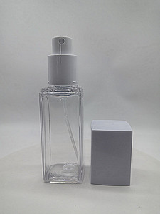 PETG, 50ml, 60ml, 100ml, 150ml, 200ml, 250ml, botella pulverizadora de niebla cuadrada plana sin fugas, resorte recargable para champú de suero para el cuidado de la piel - Product Image 2